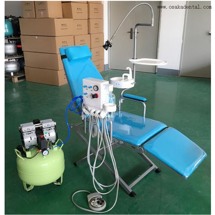 Dental Portable Dental unit with Wall-mounted turbine and with compressor