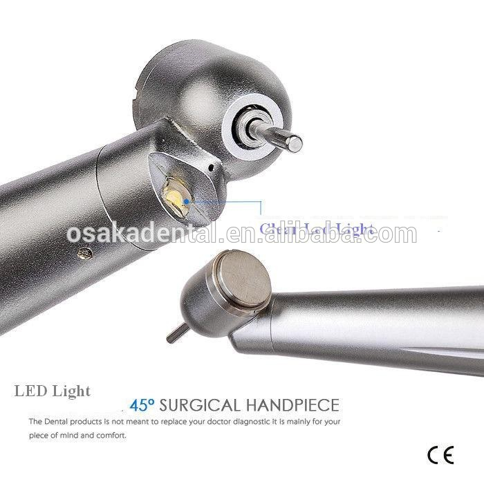 Dental 45 degree LED surgical led handpiece turbine with 2 holes or 4 holes