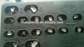 Dental orthodontic lingual brackets with 1st and 2nd molar lingual tubes