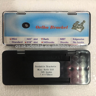 Bondable Orthodontic Metal Roth MBT Metal Bracket MIM OSA-F697