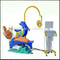 A Dolphin and Wave Carton Design Kid Dental Unit and Children Dental Chair