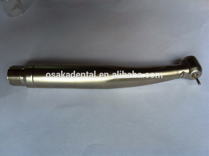 Titanium push button LED generator dental handpiece with 6 holes water spray M4 or B2