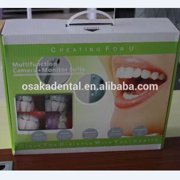 17inch white monitor +Dental Intraoral Camera with VGA+VIDEO+US B +monitor holder