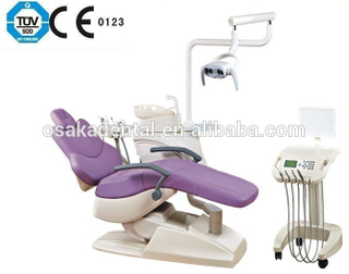 high quality Dental Unit dental chair with dentist stool with moving cart