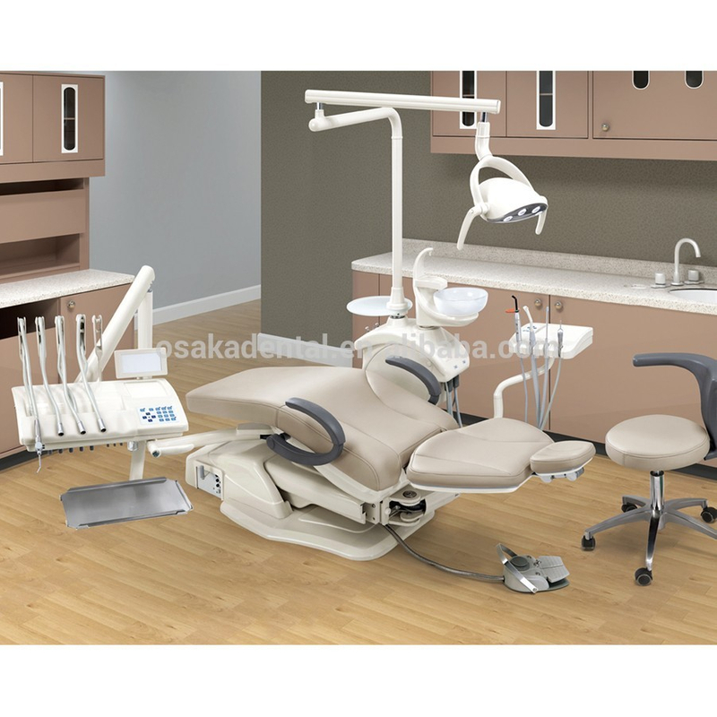 CE Aprroved dental unit dental chairs with Linak Motor and Real Leather Cushion
