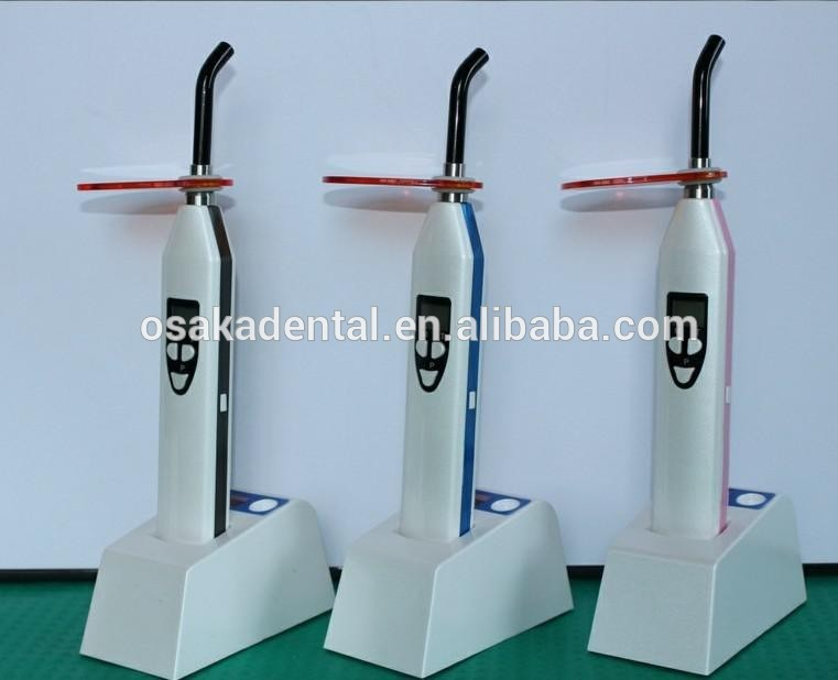 Dental wireless led curing light with light meter funtion