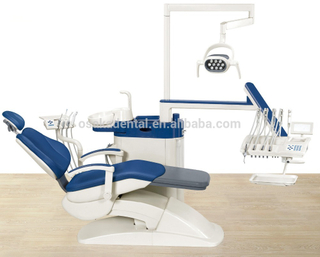 High class dental chair with blue colour dental chair for dental clinic
