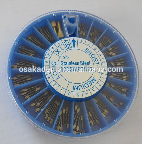 Dental Implant Material Stainless steel/Golden plated/Titanium screw post