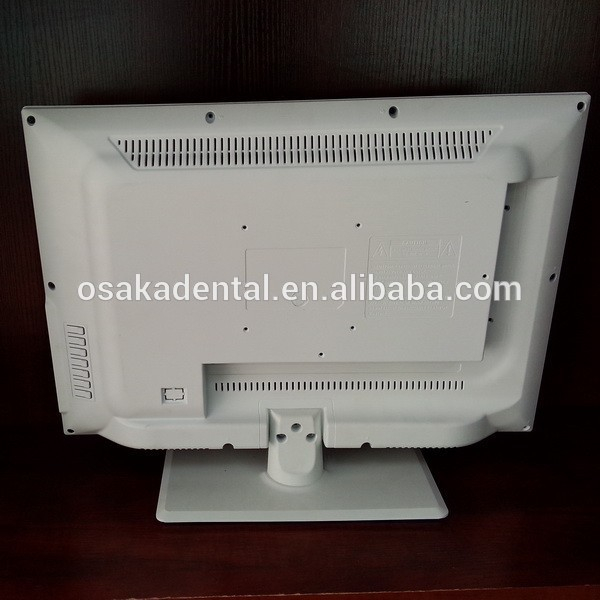 17 Inch LCD white monitor with TV, USB, VGA, HDMI, AV, Audio-in, DC-in output for dental unit use