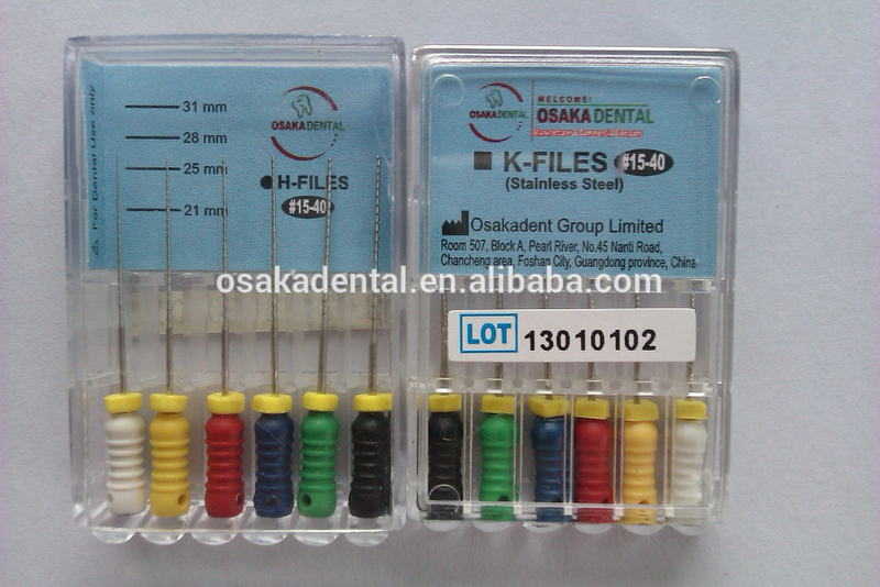 OSAKA DENTAL Cheap price K Files handuse good quality Root Canal File /dental surgical Instrument with CE
