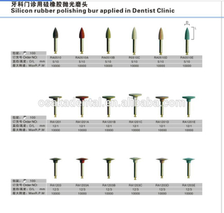 silicon rubber polishing bur purpose for nobel clinic