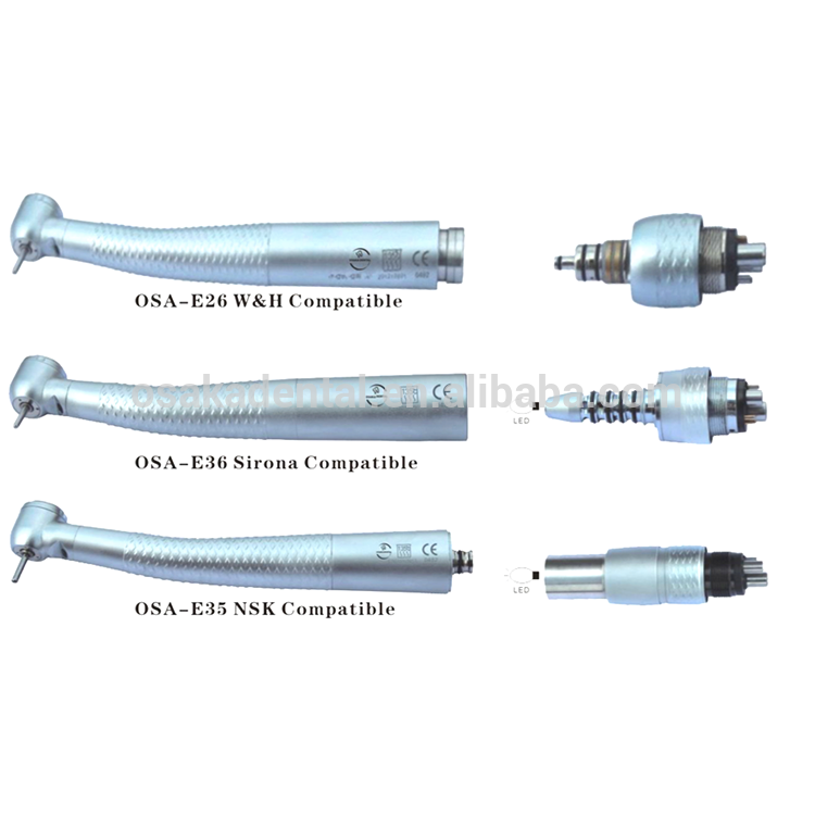 Dental Fiber Optic Turbine Handpiece with 6 Holes Quick Coupling for Endo Treatment