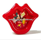 lip shape clock/dental decoration/dental gifts/dental cultural products