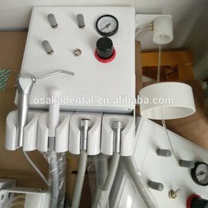Dental turbine unit with week suction