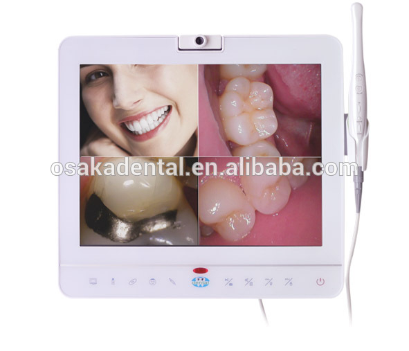 15inch white dental monitor Intraoral Camera System with VGA+VIDEO+USB