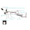 Dental Surgical Microscope/Hanging Microscope Long Arm Install on Dental Unit