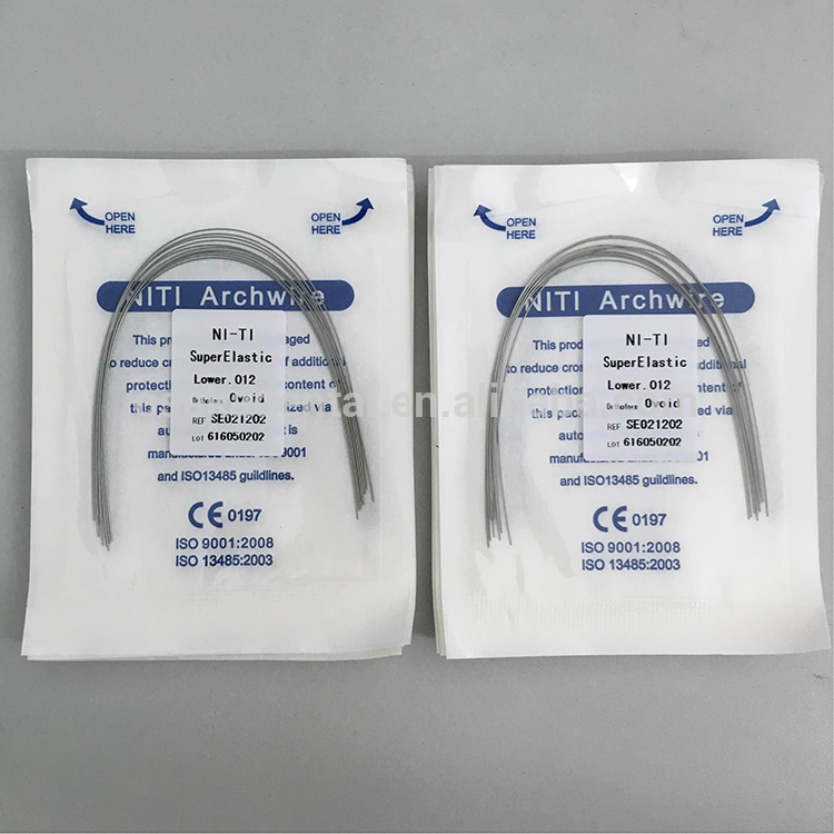 Dental Material Super Elastic Niti Archwire Round and Rectangle Orthodontic Wire OSA-F708/OSA-F709