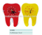 toothshape clock red /dental decoration/dental gifts/dental cultural products