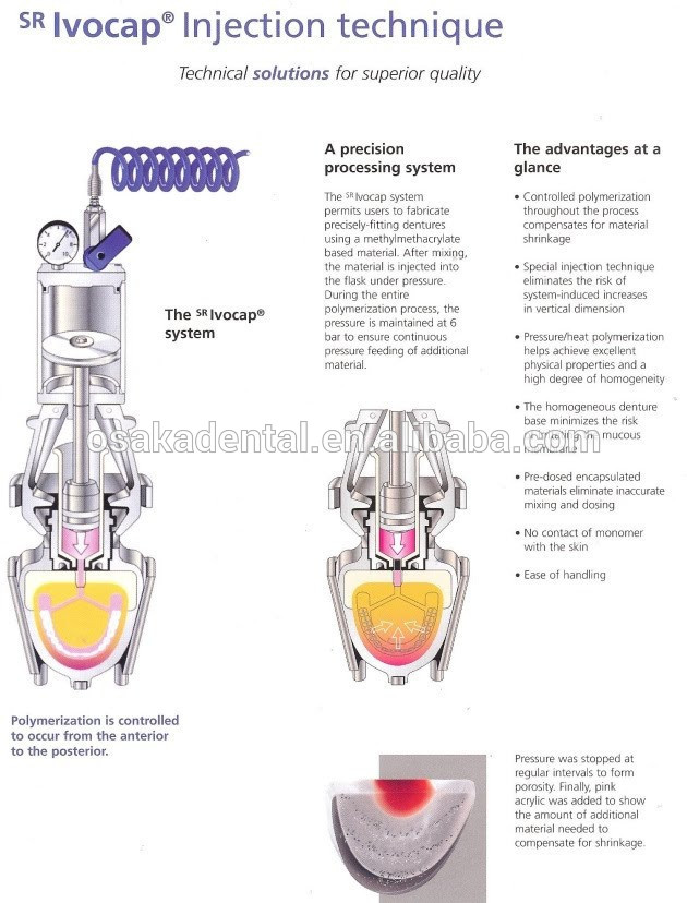 Denture Injection System dental lab equipment with CE