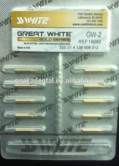 Original SS White Golden Carbide Bur/high speed bur/FG