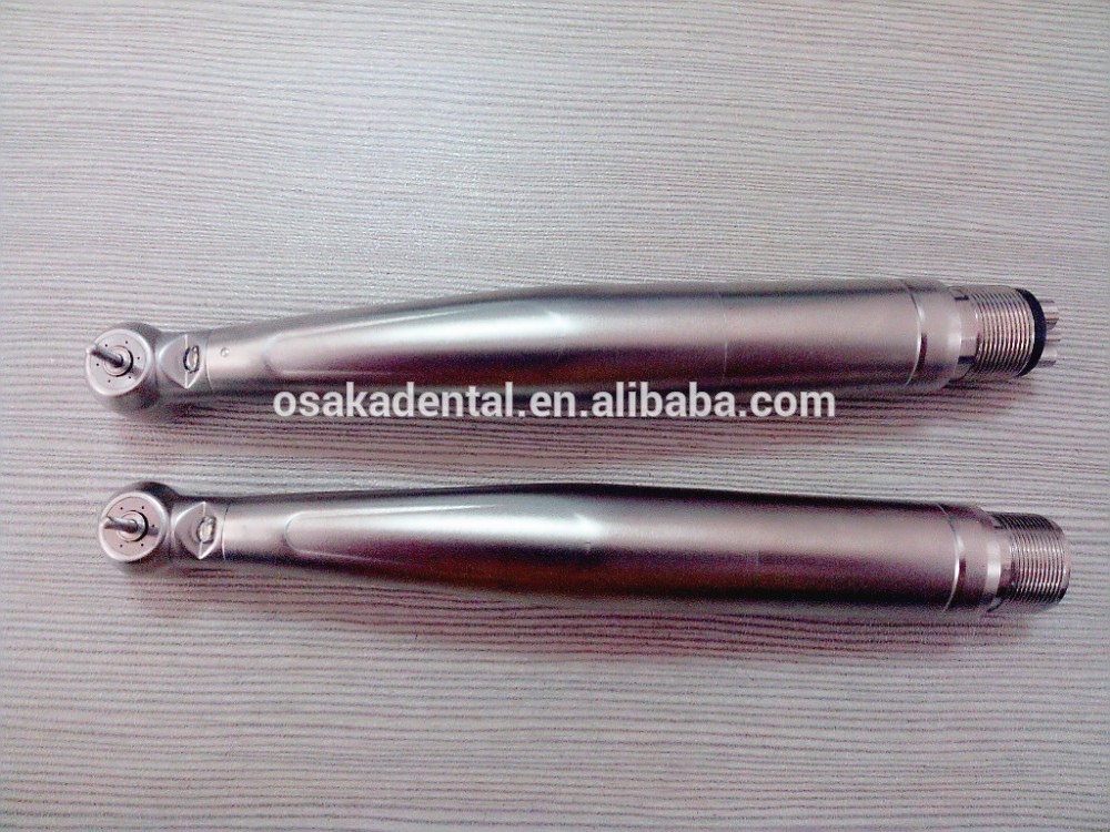 Titanium push button LED generator dental handpiece with 6 holes water spray M4 or B2