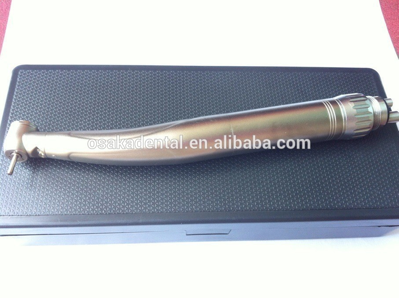 Titanium push button LED generator dental handpiece with quick coupling M4 or B2