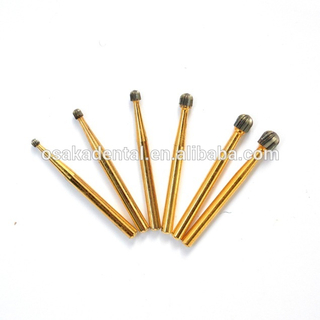 Made in China Dental FG Surgical Polishing Burs / Golden Titanium Dental Carbide Burs