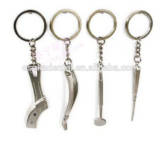 Handpiece and mirror model key chain/dental decoration/dental gifts/dental cultural products