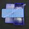 Autoclaveable 72 Holes Dental Holder Burs Block Case Box /Plastic Disinfection Box can be Sterilized