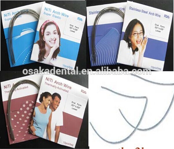 Dental Orthodontic Reverse Curve Arch Wire Round and Rectangular
