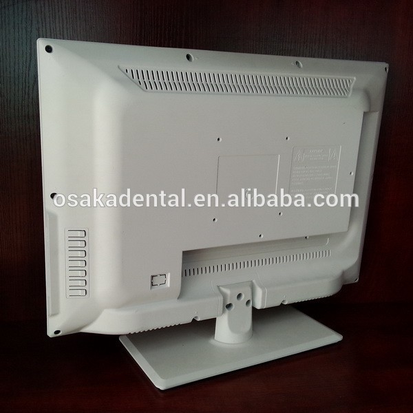 17 Inch LCD white monitor with TV, USB, VGA, HDMI, AV, Audio-in, DC-in output for dental unit use