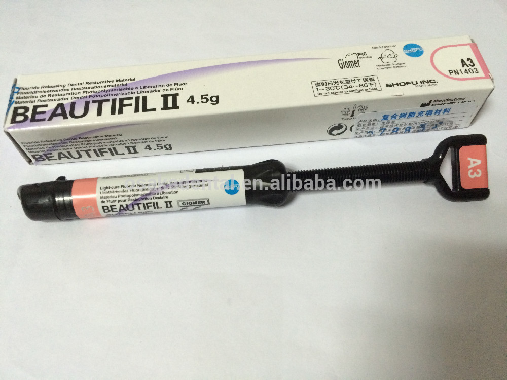Original ShoFu Japan Dental Beautiful-II 4.5g Composite Syringe