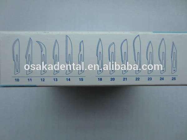 Disposable Stainless Steel Surgical Blades 100pcs/box
