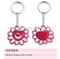 flower shape key chain /without teeth /dental accessories/dental cultural products/oral dental accessories