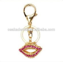 Lip shade key chain/lovers key chains/dental decoration/dental gifts/dental cultural products