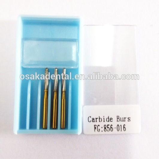 Dental FG golden Titanium carbide burs 856-023/856-016
