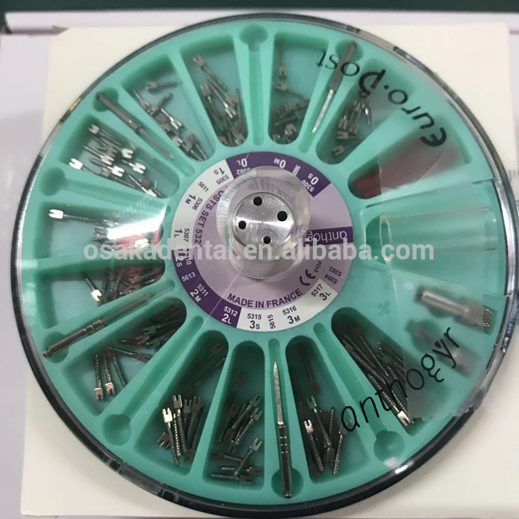 A Good Quality Stainless Steel Euro Post Assorted Size Dental Screw Post
