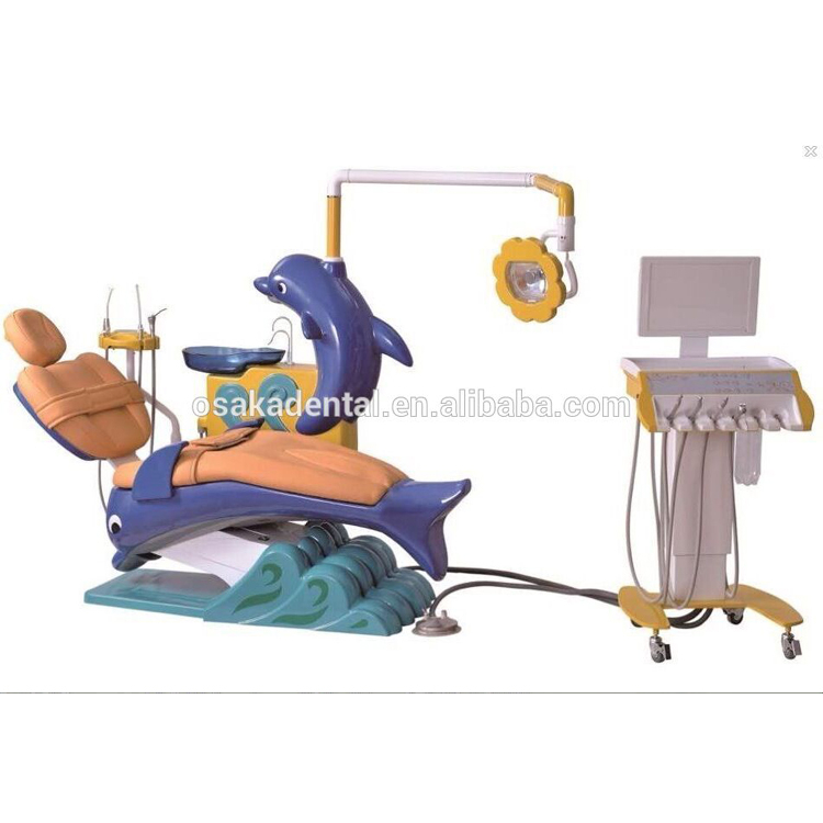 FDA and CE Approved Kids Dental unit with dolphin design Children dental Chair Unit