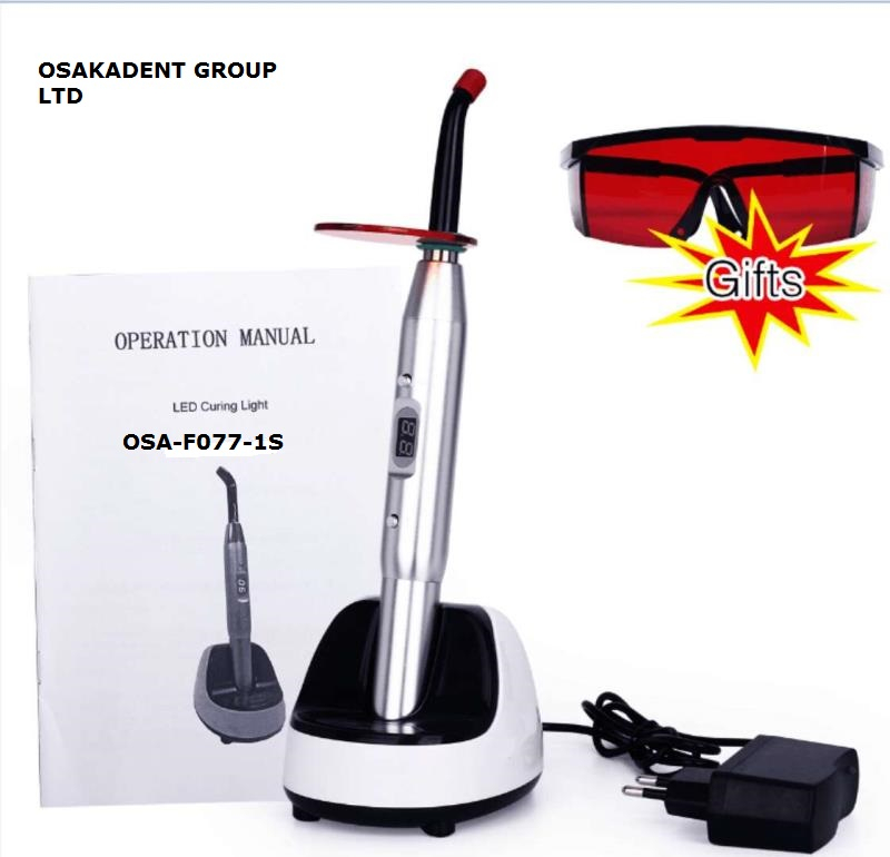 1 second 2700mw3- 3000mw3 curing light for dental unit
