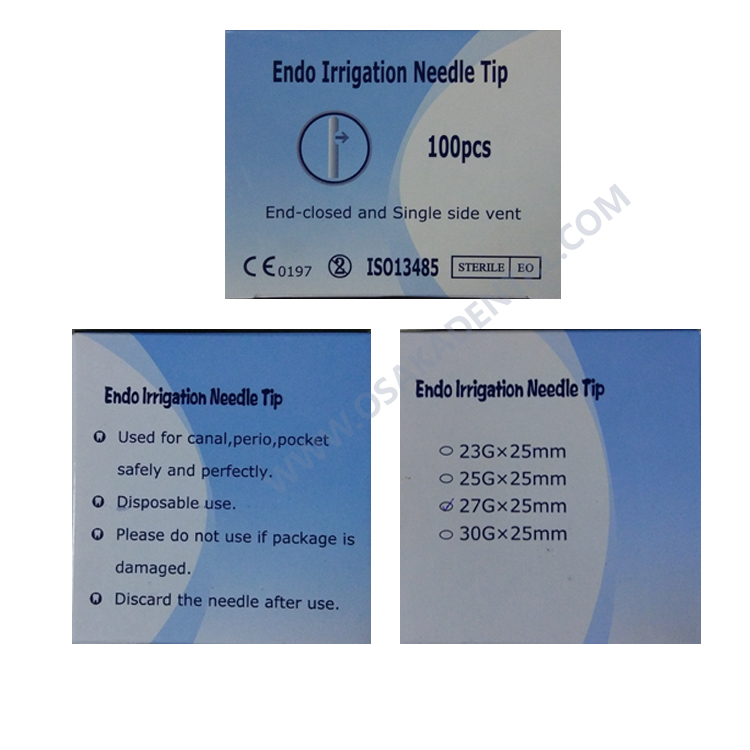 Dental Endo Irrigation needle tip,1",endclosed,one side hole / Dental Disposable needle /
