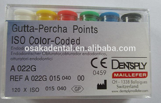 Dentsply gutta percha points COLOR CODED