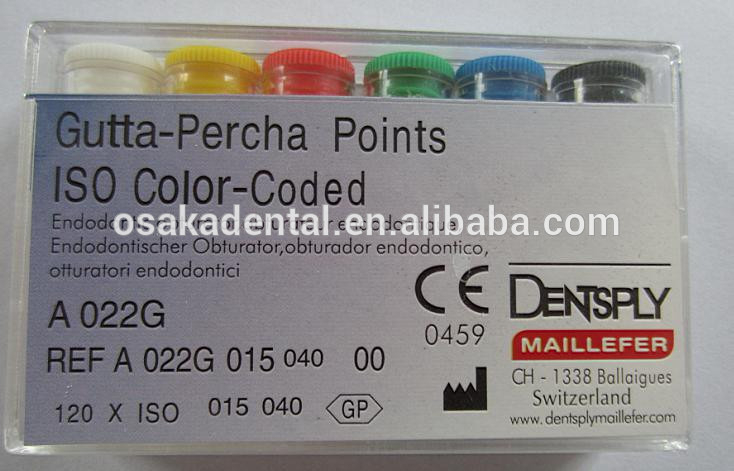 Dentsply gutta percha points COLOR CODED