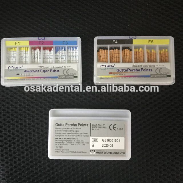Dental F1-F5 Gutta Percha Points Depth mm Marked