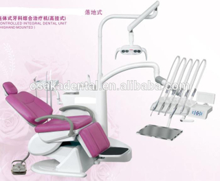 controlled integral dental chair/dental unit/Dental equipment/with LED lamp, luxury spitoon