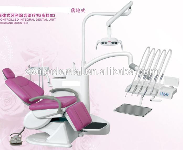 controlled integral dental chair/dental unit/Dental equipment/with LED lamp, luxury spitoon