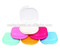 Hot Sale Colourful plastic denture box for keeping denture clean