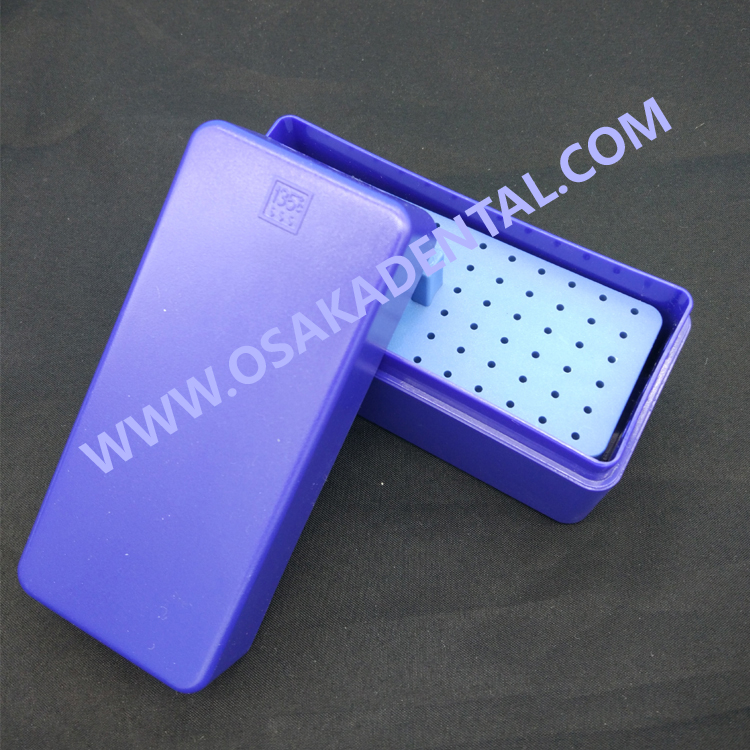 Autoclaveable 72 Holes Dental Holder Burs Block Case Box /Plastic Disinfection Box can be Sterilized