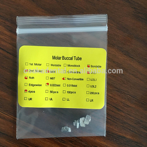 Bondable MIM Buccal Tube for Orthodontic Bracket Non-convertible