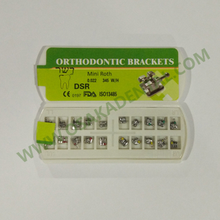 Orthodontic metal brackets / MBT ROTH 022 018 /Dental equipment of metal bracket