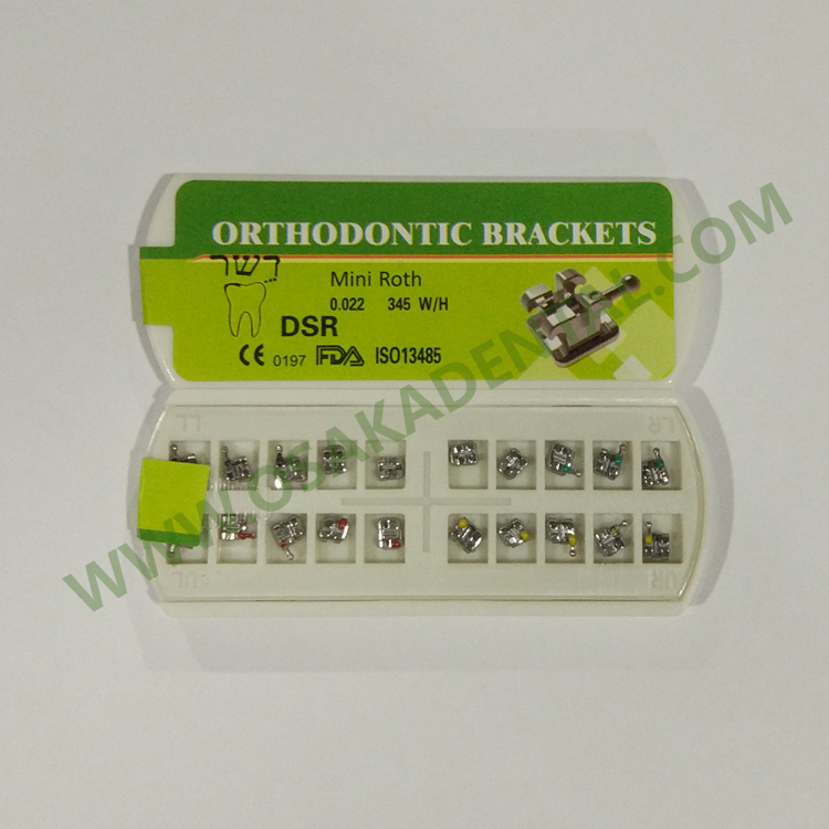 Orthodontic metal brackets / MBT ROTH 022 018 /Dental equipment of metal bracket